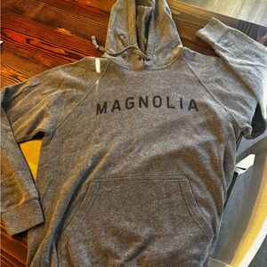 Magnolia Gray Fleece Hoodie with Interior Label